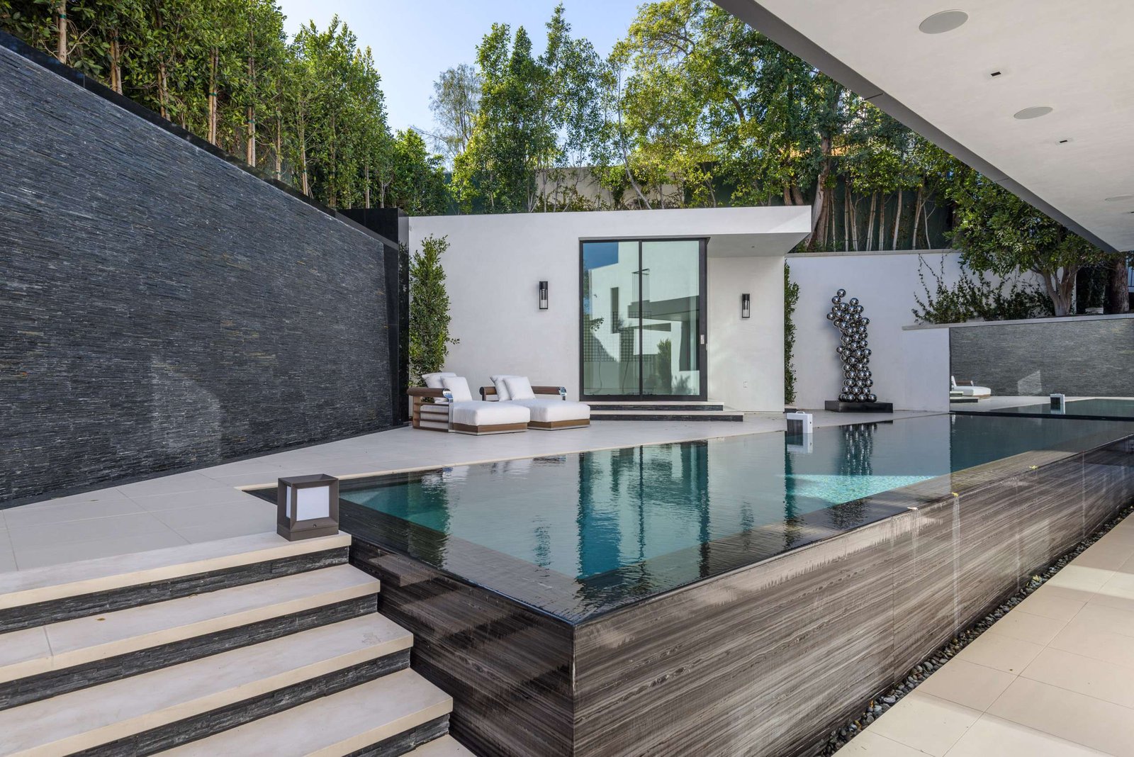 Luxury infinity pool installation in South Florida
