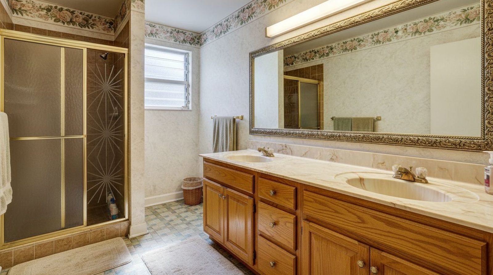 Before Spa-Inspired Master Bathroom